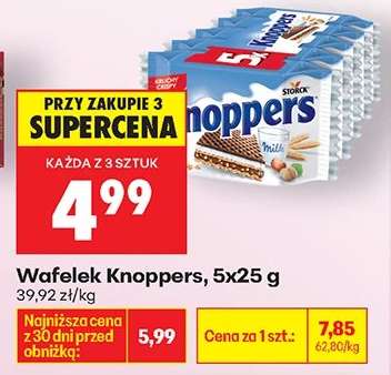 Wafelek Knoppers 5x25 g