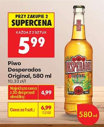 Piwo Desperados Original , 580 ml