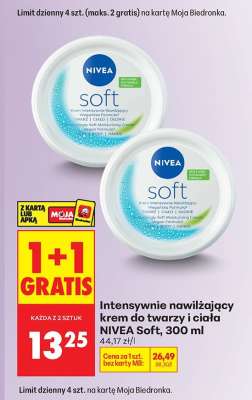 Intensywnie nawilżający krem do twarzy i ciała NIVEA Soft, 300 ml