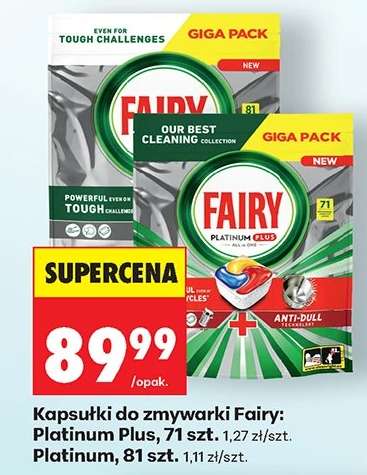 Kapsułki do zmywarki Fairy Platinum Plus, 71 szt.