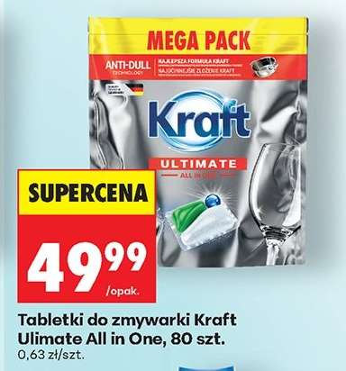 Tabletki do zmywarki Kraft Ulimate All in One, 80 szt.