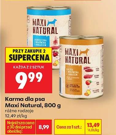 Karma dla psa Maxi Natural, 800 g