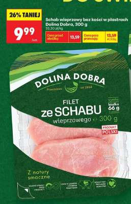 Schab wieprzowy bez kości w plastrach Dolina Dobra, 300 g