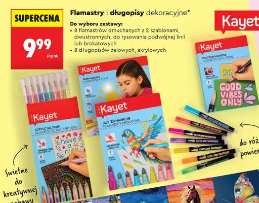 Flamastry i długopisy dekoracyjne