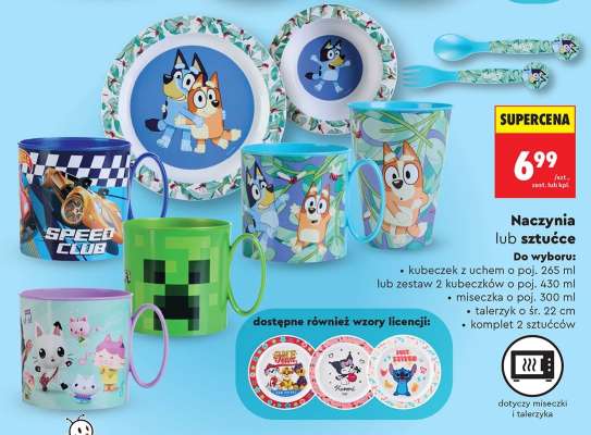 Naczynia lub sztućce