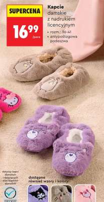 Kapcie damskie z nadrukiem licencyjnym
