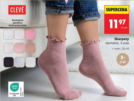 Skarpety damskie, 3-pak