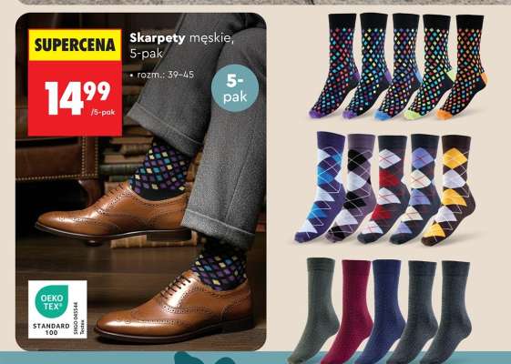 Skarpety męskie, 5-pak