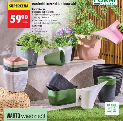 Doniczki, osłonki lub konewki