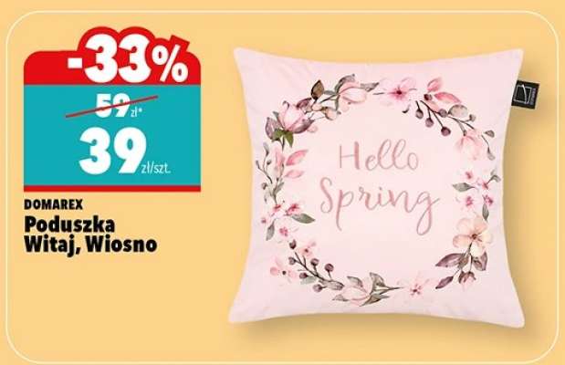 Poduszka Witaj, Wiosno