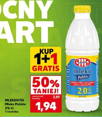 MLEKOVITA Mleko polskie 2% tł.