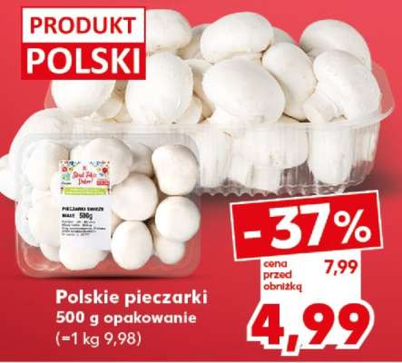 Polskie pieczarki 500 g opakowanie