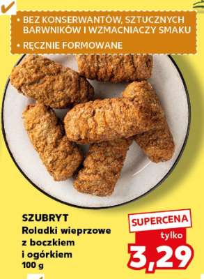 SZUBRYT Roladki wieprzowe z boczkiem i ogórkiem 100 g