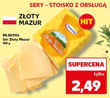 MLEKPOL Ser Złoty Mazur 100 g