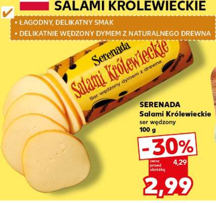 SERENADA Salami Królewieckie ser wędzony 100 g