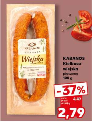 KABANOS Kiełbasa wiejska pieczona 100 g