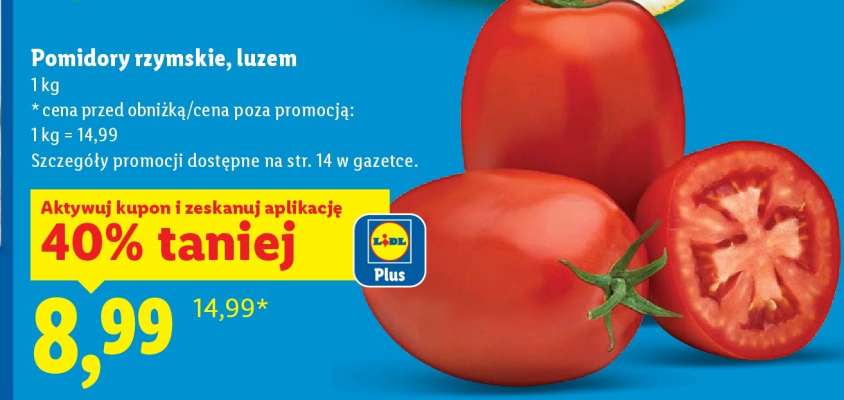 Pomidory rzymskie, luzem