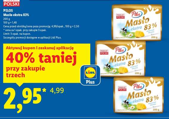 PILOS Masło ekstra 83%