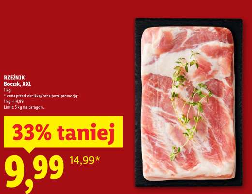 RZEŹNIK Boczek, XXL