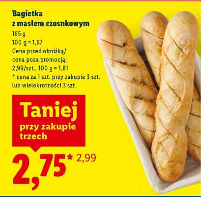 Bagietka z masłem czosnkowym