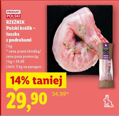 Rzeźnik Polski królik – tuszka z podrobami
