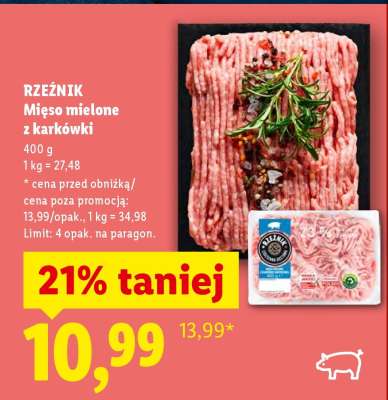 RZEŹNIK Mięso mielone z karkówki