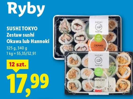 SUSHI TOKYO Zestaw sushi Okawa lub Hannoki