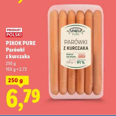 PIKOK PURE Parówki z kurczaka