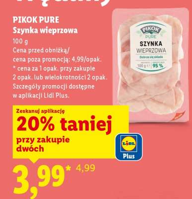 PIKOK PURE Szynka wieprzowa