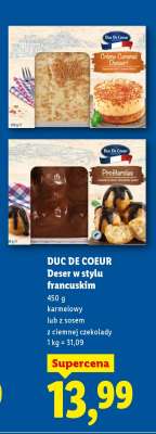 DUC DE COEUR Deser w stylu francuskim