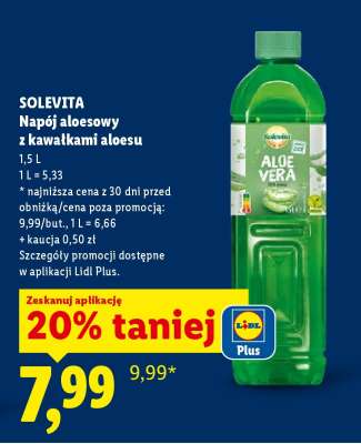 SOLEVITA Napój aloesowy z kawałkami aloesu