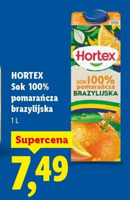 HORTEX Sok 100% pomarańcza brazylijska