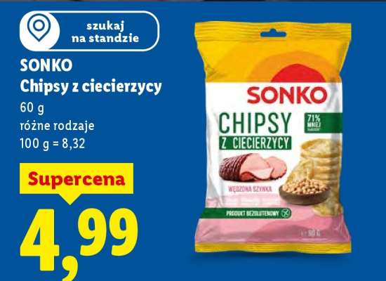 SONKO Chipsy z ciecierzycy