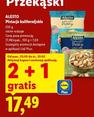 ALESTO Pistacje kalifornijskie