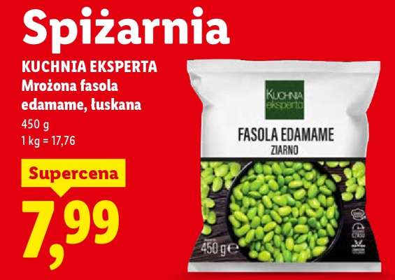 KUCHNIA EKSPERTA Mrożona fasola edamame, łuskana