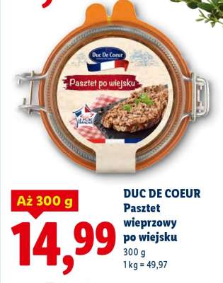 Duc De Coeur Pasztet wieprzowy po wiejsku