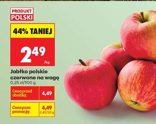 Jabłko polskie czerwone na wage