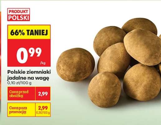 Polskie ziemniaki jadalne na wage
