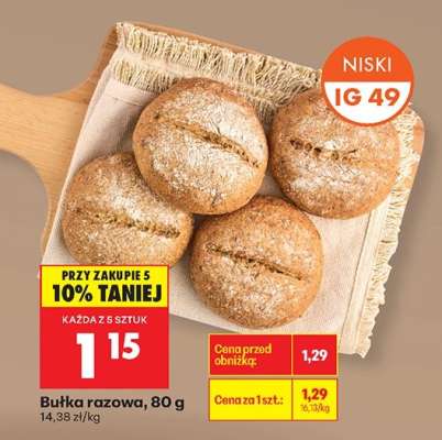 Bułka razowa 80 g