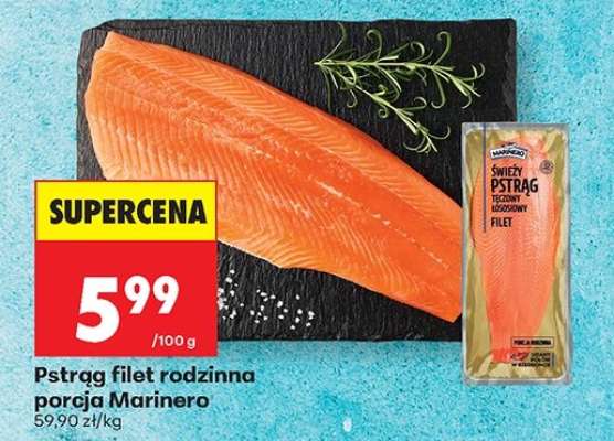 Pstrąg filet rodzinna porcja Marinero