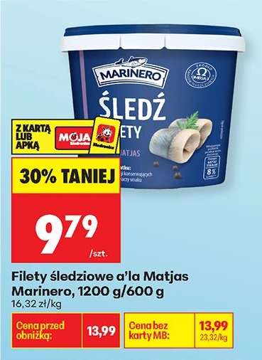 Filety śledziowe a'la Matjas Marinero 1200 g / 600 g