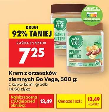Krem z orzeszków ziemnych Go Vege, 500 g