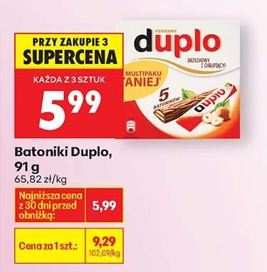 Batoniki Duplo, 91 g