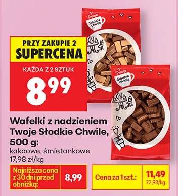 Wafelki z nadzieniem Twoje Słodkie Chwile 500 g