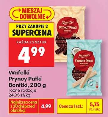 Wafelki Pryncy Pałki Bonitki, 200 g