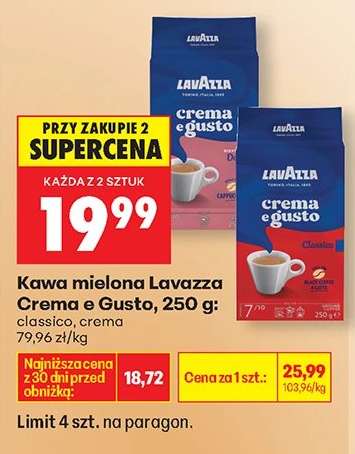 Kawa mielona Lavazza Crema e Gusto , 250 g