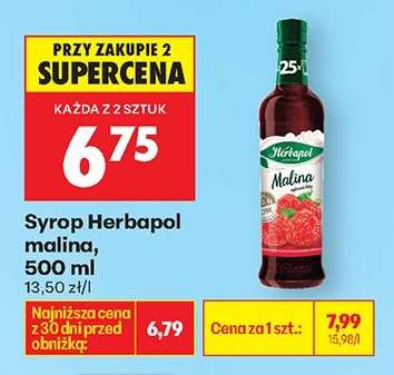 Syrop Herbapol malina, 500 ml