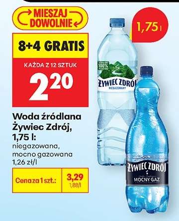 Woda źródlana Żywiec Zdrój, 1,75 l
