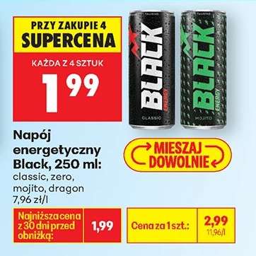 Napój energetyczny Black, 250 ml