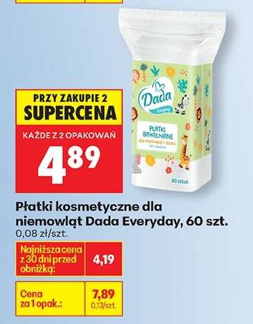 Płatki kosmetyczne dla niemowląt Dada Everyday 60 szt